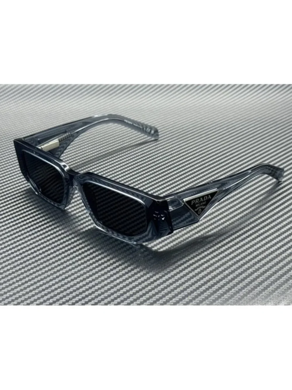New PRADA Men Transparent Ocean Sunglasses 54-18-140